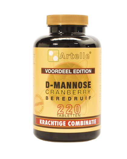 D-mannose cranberry berendruif 220 tabletten Artelle