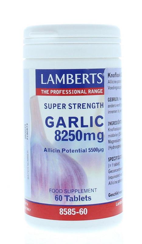 Knoflook (garlic) 8250 mg 60 tabletten Lamberts