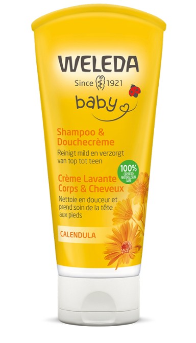 Calendula baby shampoo & douchecreme 200 ml Weleda