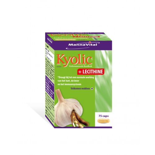 Kyolic knoflook met lecithine 75 capsules Mannavital