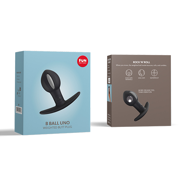 Fun Factory - B Ball Uno Anaal Plug with Motion Grijs Zwart