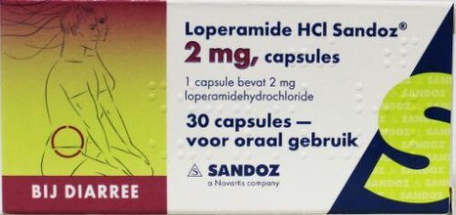Loperamide 2 mg 30 capsules Sandoz