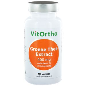 Groene thee extract 400 mg 100 capsules Vitortho