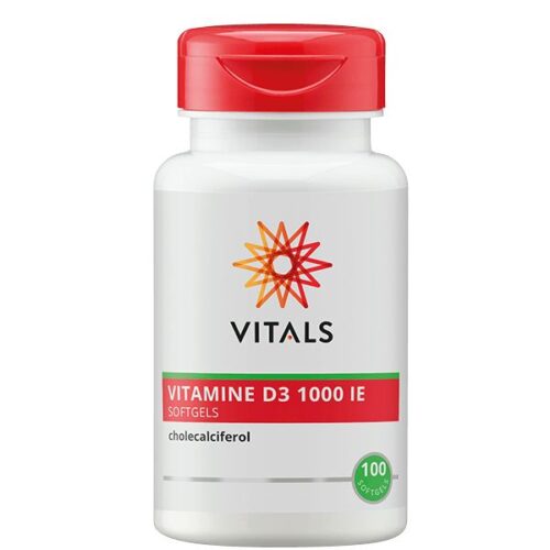 Vitamine D3 1000IE 100 soft gels Vitals