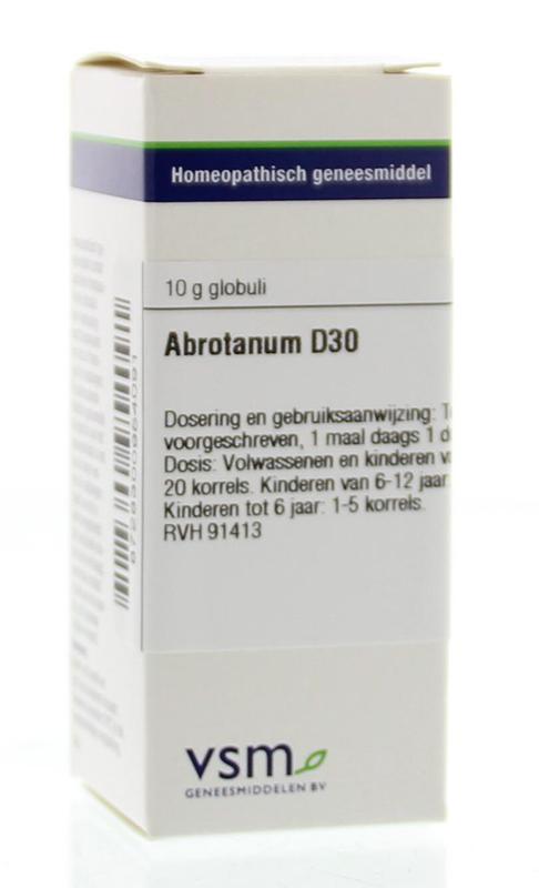 Abrotanum D30 10 gram VSM