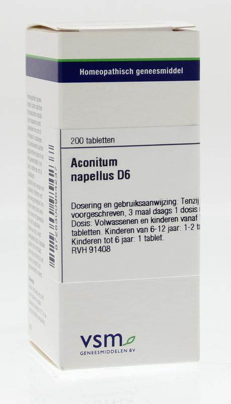 Aconitum napellus D6 200 tabletten VSM