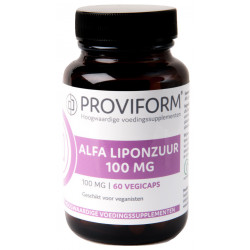 Alfa liponzuur 100 mg 60 vegi-caps Proviform