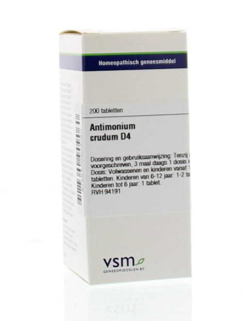 Antimonium crudum D4 200 tabletten VSM