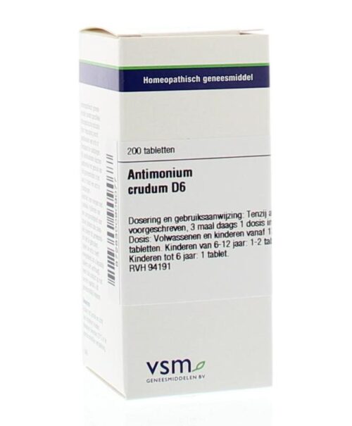 Antimonium crudum D6 200 tabletten VSM