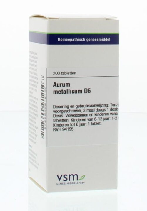 Aurum metallicum D6 200 tabletten VSM