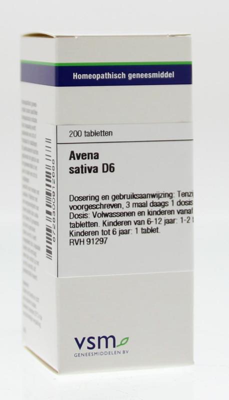 Avena sativa D6 200 tabletten VSM