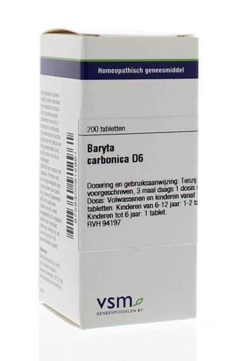 Baryta carbonica D6 200 tabletten VSM