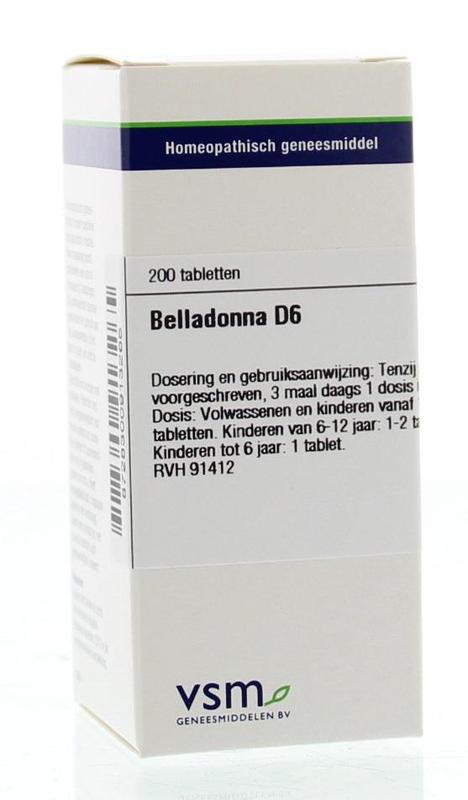 Belladonna D6 200 tabletten VSM