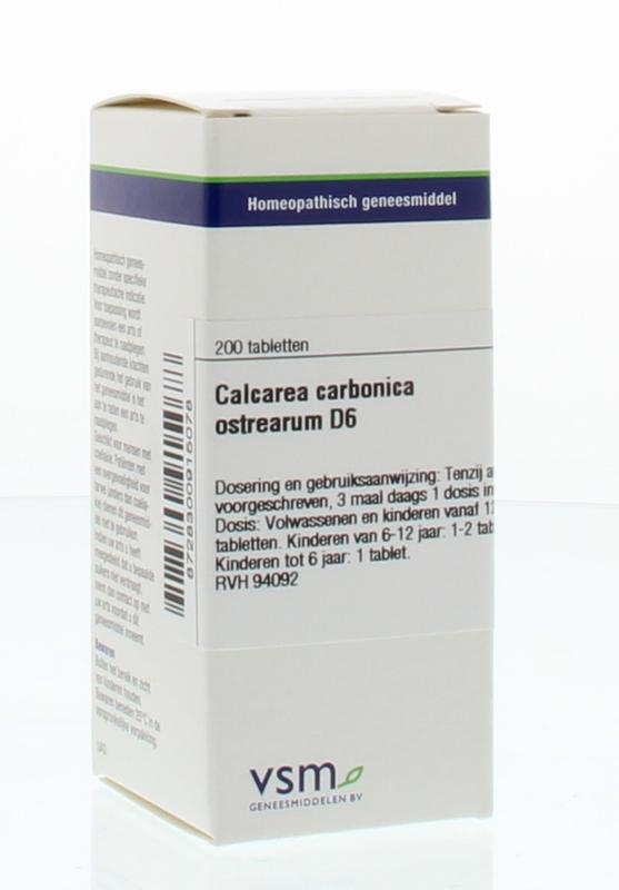 Calcarea carbonica ostrearum D6 200 tabletten VSM