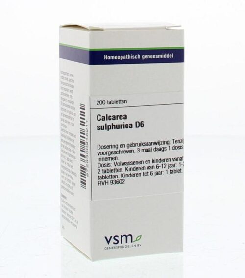 Calcarea sulphurica D6 200 tabletten VSM