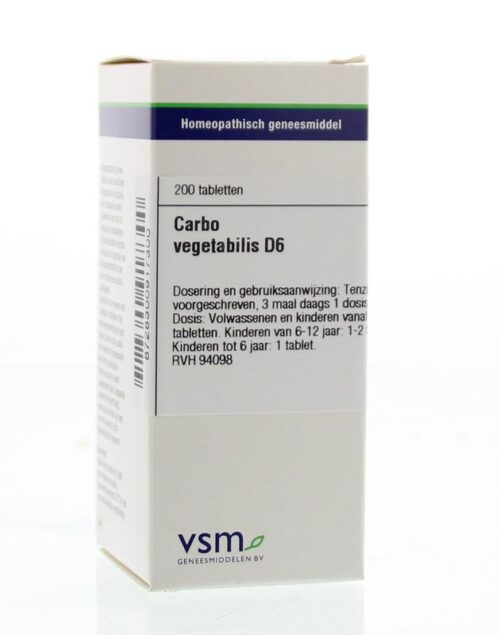 Carbo vegetabilis D6 200 tabletten VSM