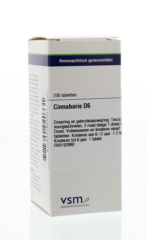 Cinnabaris D6 200 tabletten VSM