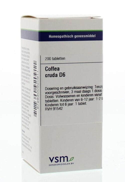 Coffea cruda D6 200 tabletten VSM