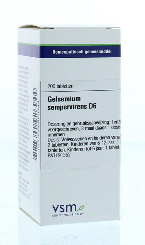 Gelsemium sempervirens D6 200 tabletten VSM
