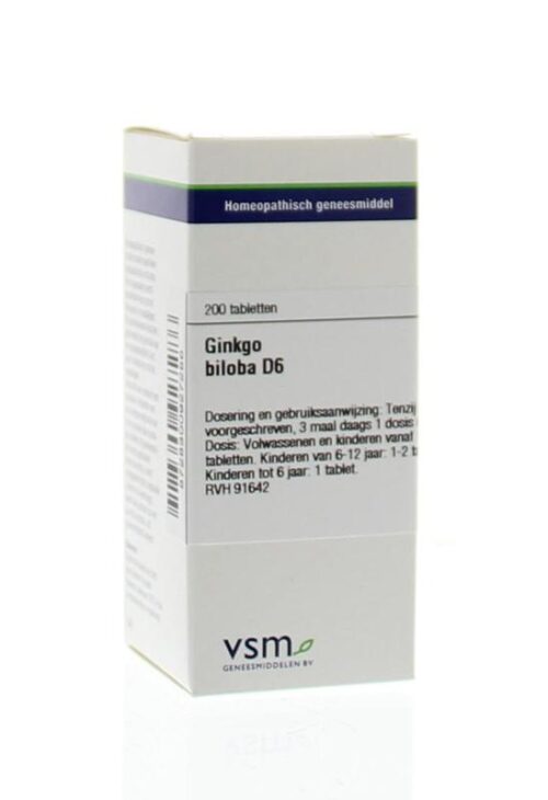 Ginkgo biloba D6 200 tabletten VSM