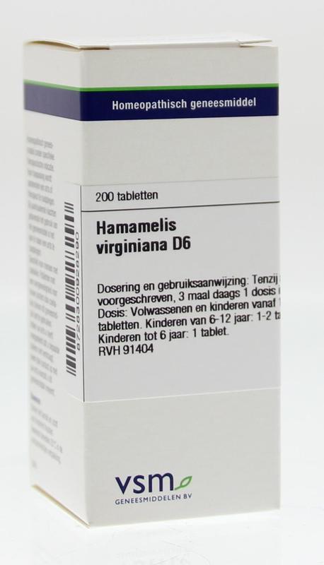 Hamamelis virginiana D6 200 tabletten VSM