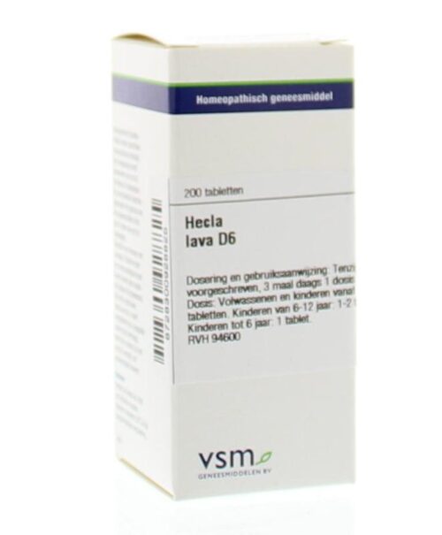 Hecla lava D6 200 tabletten VSM