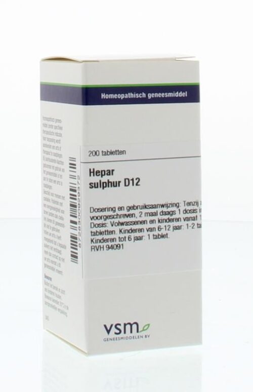 Hepar sulphur D12 200 tabletten VSM