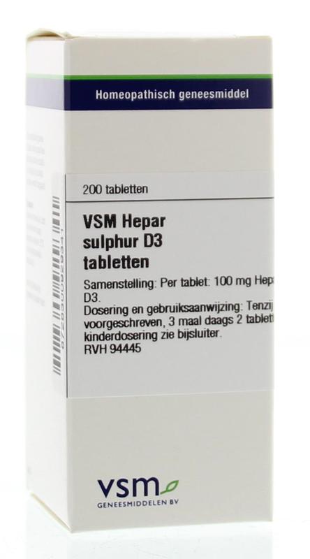 Hepar sulphur D3 200 tabletten VSM
