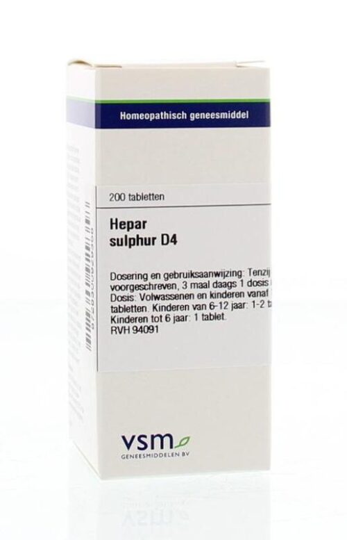 Hepar sulphur D4 200 tabletten VSM