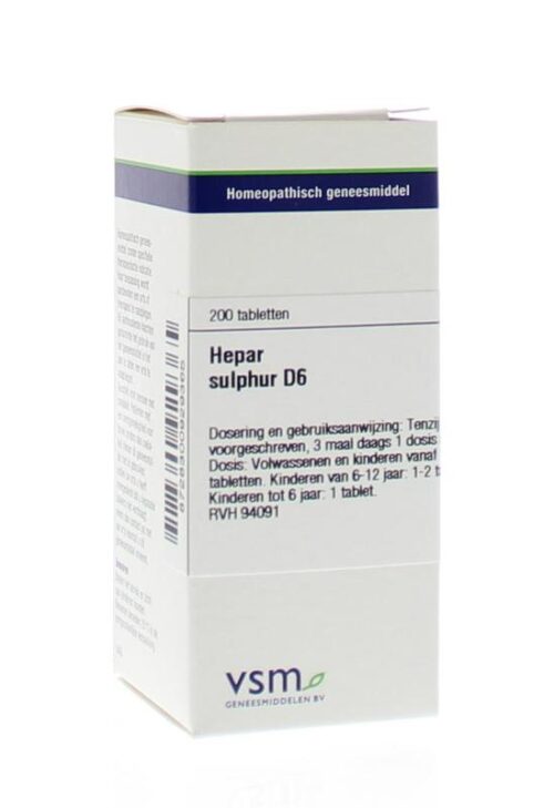 Hepar sulphur D6 200 tabletten VSM