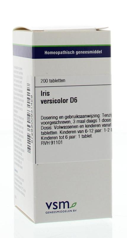Iris versicolor D6 200 tabletten VSM