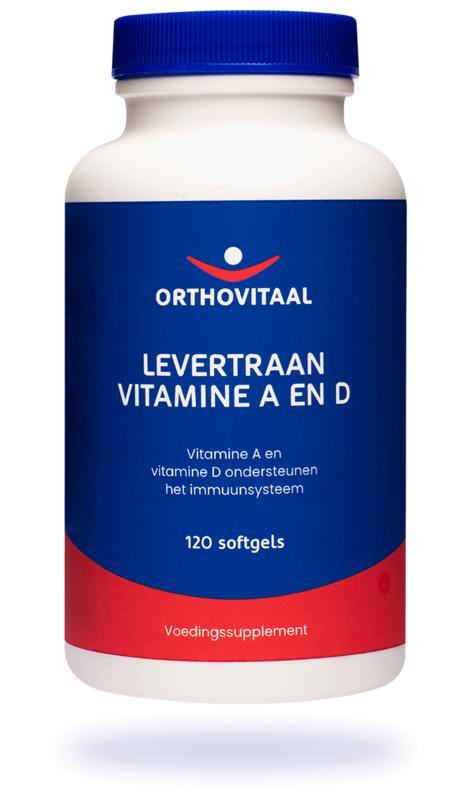 Levertraan Vitamine A en D 120 softgels Orthovitaal