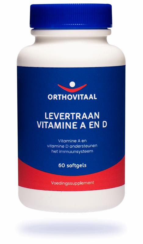 Levertraan Vitamine A en D 60 softgels Orthovitaal