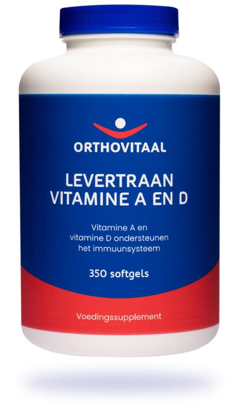 Levertraan vitamine A en D 350 softgels Orthovitaal