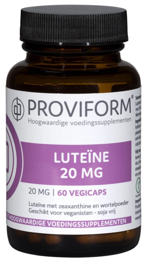 Luteine 20 mg & zeaxanthine 60 vegicapsules Proviform