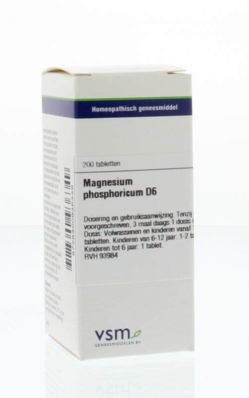 Magnesium phosphoricum D6 200 tabletten VSM