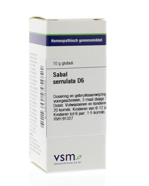 Sabal serrulata D6 10 gram VSM