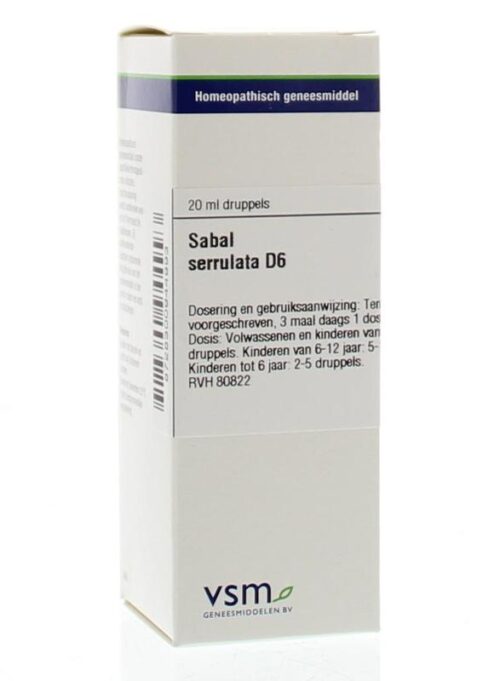 Sabal serrulata D6 20 ml VSM