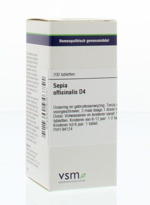 Sepia officinalis D4 200 tabletten VSM