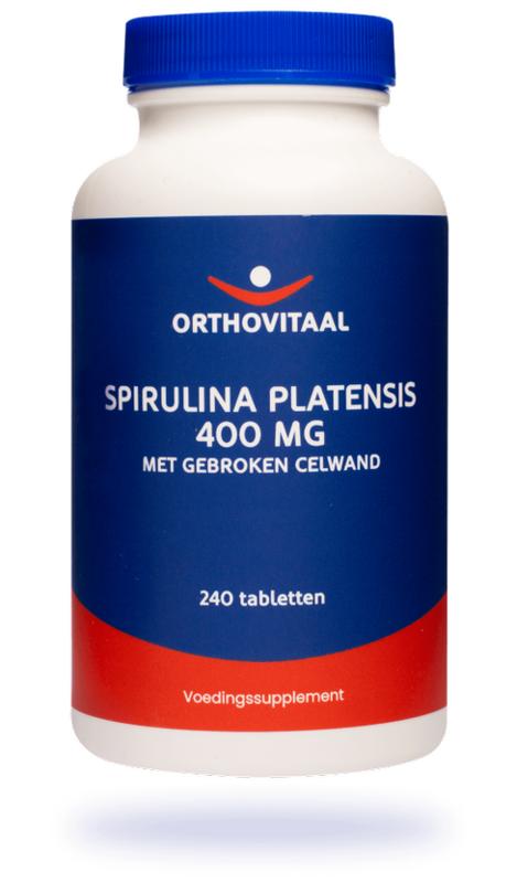 Spirulina platensis 400 mg 240 tabletten Orthovitaal