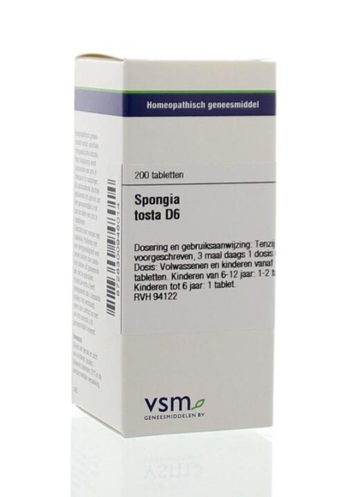 Spongia tosta D6 200 tabletten VSM