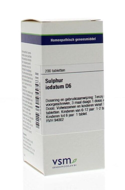 Sulphur iodatum D6 200 tabletten VSM