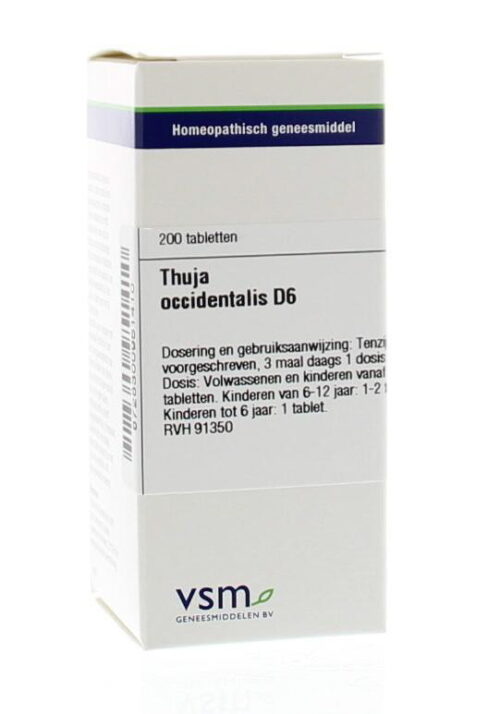 Thuja occidentalis D6 200 tabletten VSM