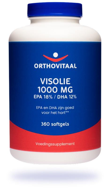 Visolie 1000 mg EPA 18% DHA 12% 360 softgels Orthovitaal