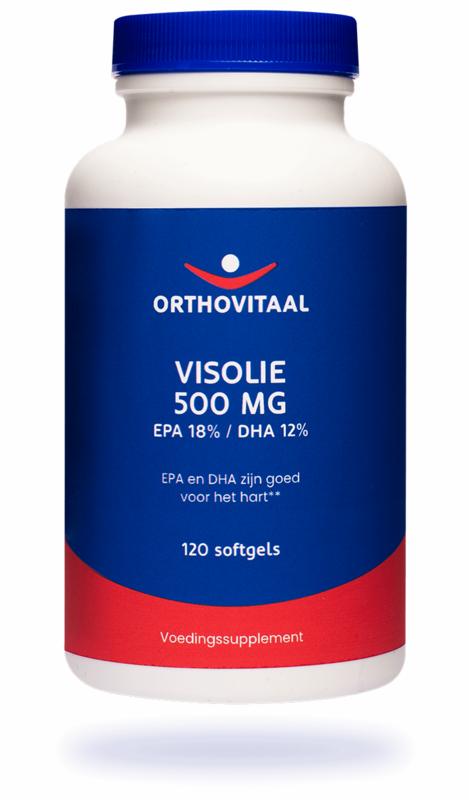 Visolie 500 mg EPA 18% DHA 12% 120 softgels Orthovitaal