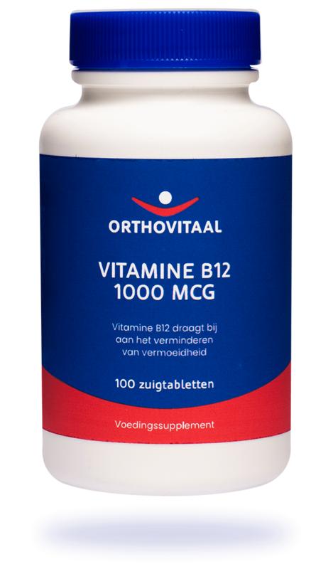 Vitamine B12 1000 mcg 100 zuigtabletten Orthovitaal