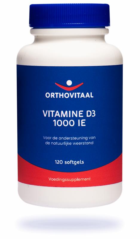 Vitamine D3 1000 ie I 25mcg 120 softgels Orthovitaal