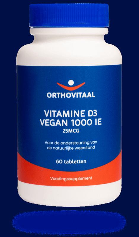 Vitamine D3 1000ie vegan 60 tabletten Orthovitaal