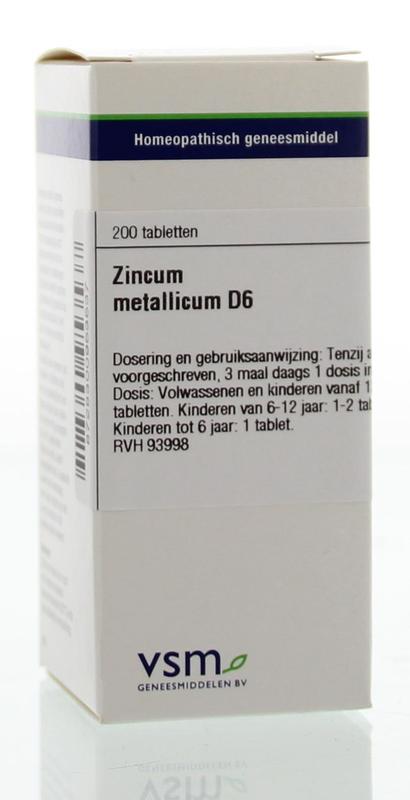 Zincum metallicum D6 200 tabletten VSM