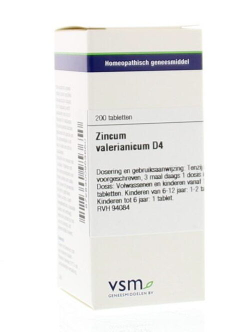 Zincum valerianicum D4 200 tabletten VSM